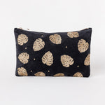 Elizabeth Scarlett Gold Jungle Leaf Everyday Pouch