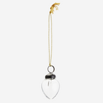 hanging clear glass egg